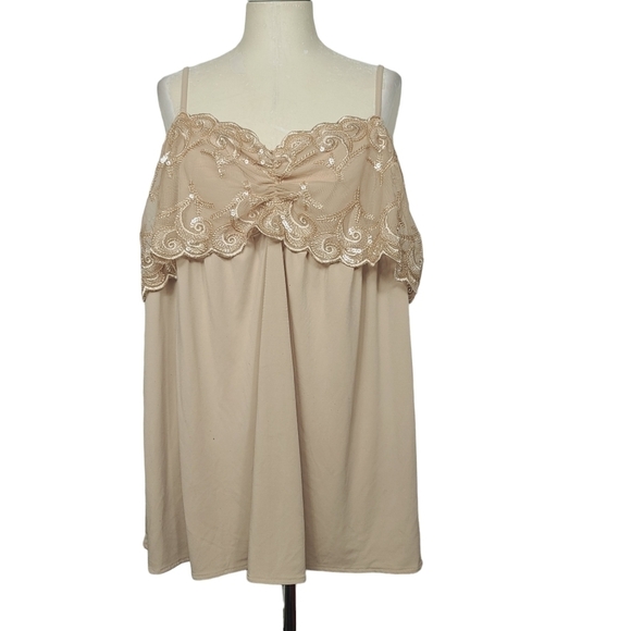 Lane Bryant Tops - Lane Bryant Beige Camisole 22/24